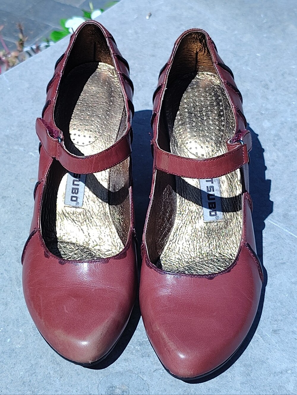 Tsubo Brown Leather Heels Sz 8.5 👠